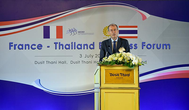 “ฝรั่งเศส” หนุนไทยแลนด์ 4.0 บุก “พลังงานทดแทน-คมนาคม”