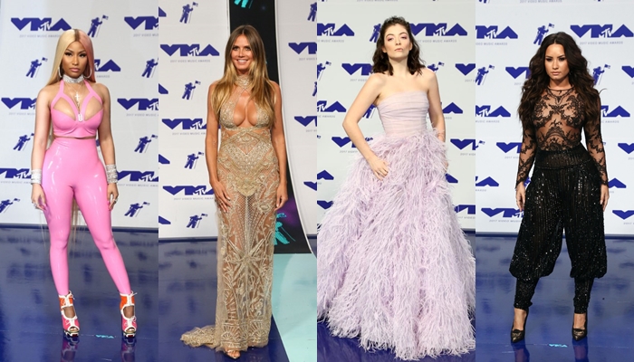 Look Of The Week : คัดเน้นๆ 10 ลุคเด็ด ชุดเป๊ะสวยปัง เฉิดฉายบนพรมเเดง VMA 2017