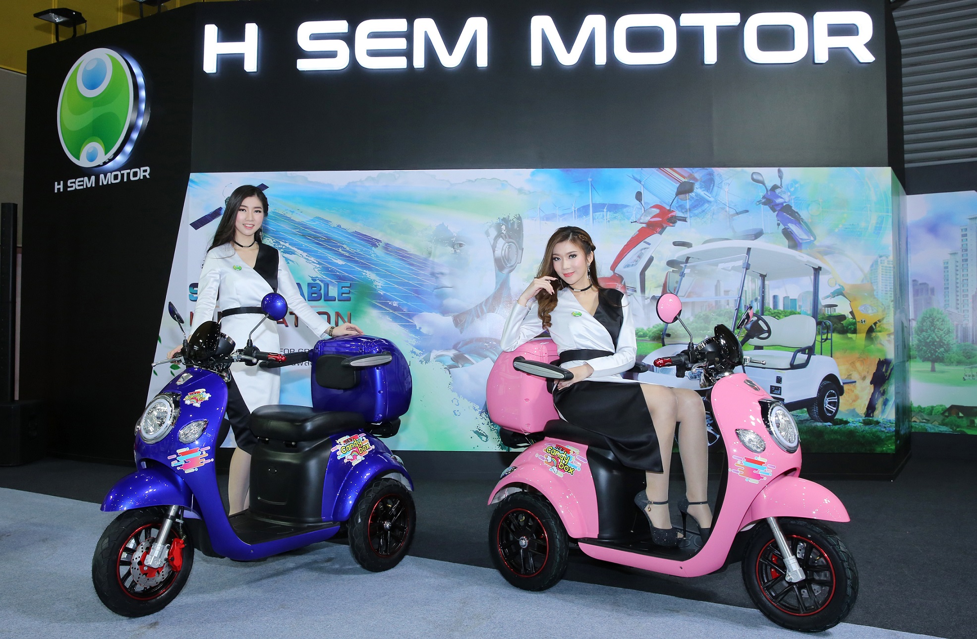 เอช เซม มอเตอร์ เผยโฉม SEV CANDY BOX มอเตอร์ไซค์ไฟฟ้ารุ่นใหม่ งาน BIG MOTOR SALE 2017