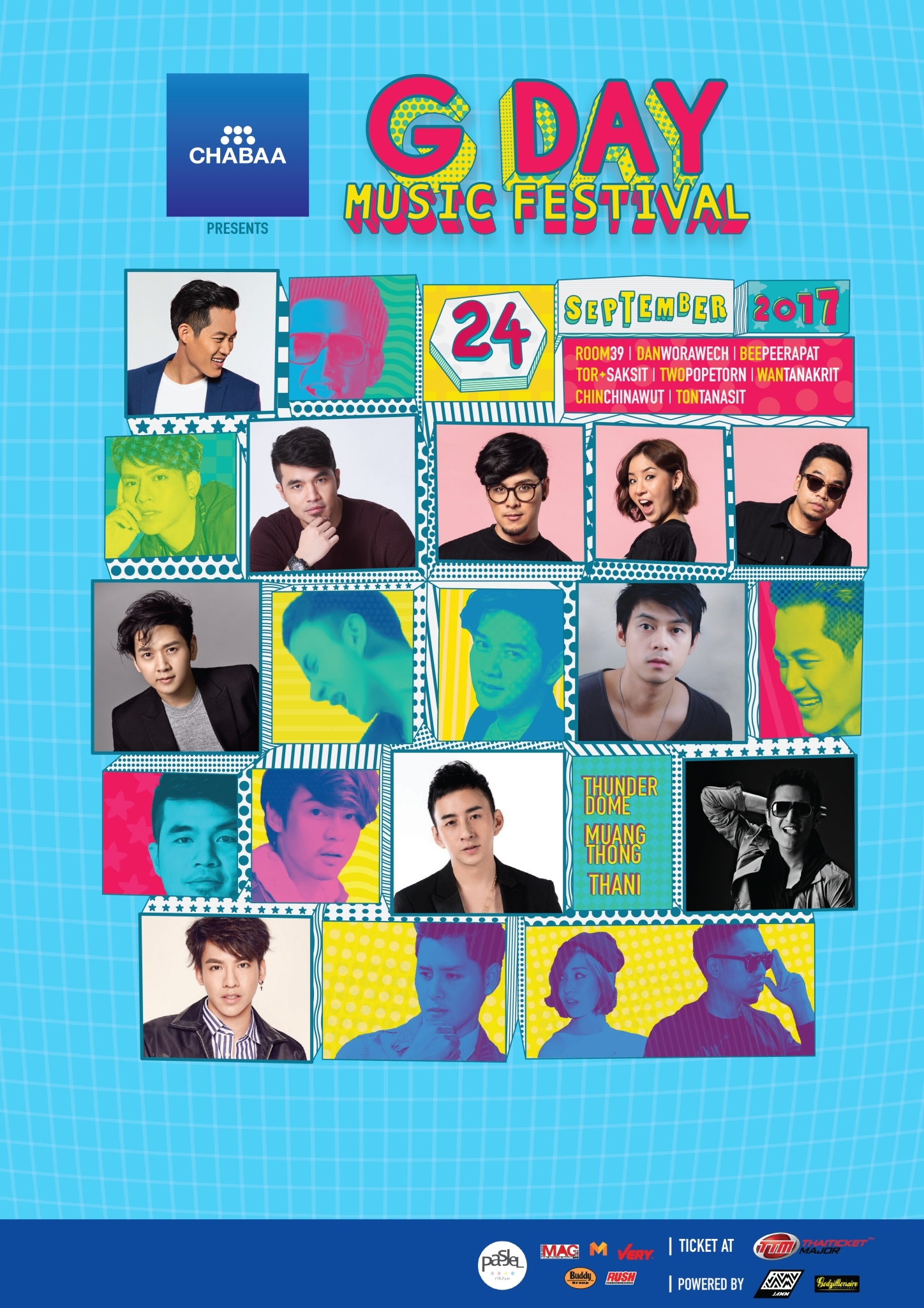 เตรียมจุใจกับเทศกาลดนตรีฟีลกู๊ด G-DAY Music Festival 2017 รวมนักร้องป็อปแถวหน้า