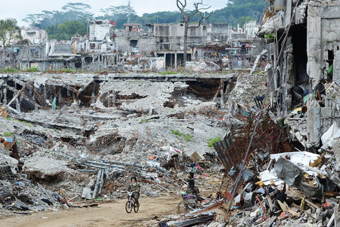 เผยสภาพเมืองมาราวีพังยับ! พื้นที่ต่อสู้ฟิลิปปินส์-ไอเอสนาน 5 เดือน