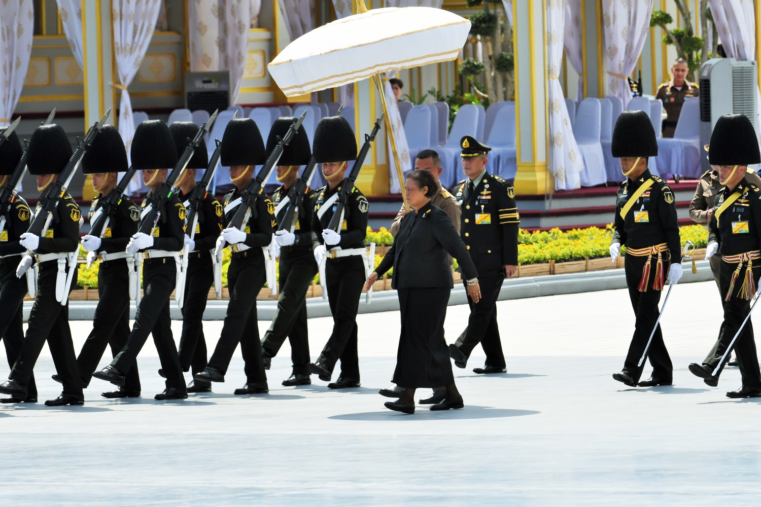 สมเด็จพระเทพฯ ทรงร่วมซ้อมใหญ่ริ้วขบวนที่ 4 เชิญพระบรมอัฐิเข้าพระบรมมหาราชวัง