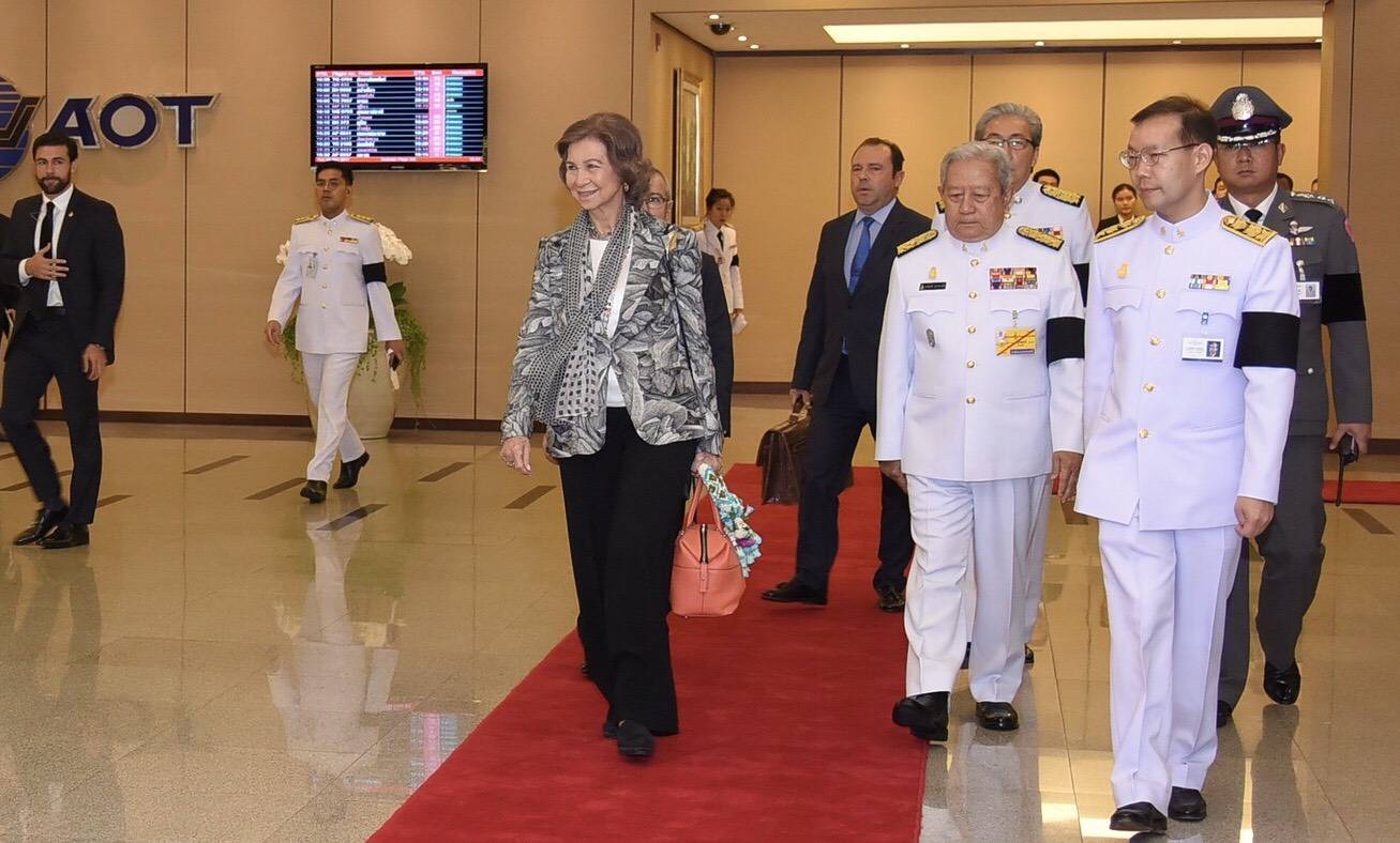 “สมเด็จพระราชินีโซเฟีย” แห่งราชอาณาจักรสเปน เสด็จฯ ถึงประเทศไทยแล้ว