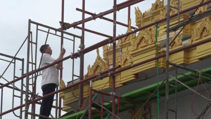 เผยพระเมรุมาศจำลอง จ.ศรีสะเกษ คืบหน้ามากกว่าร้อยละ 90