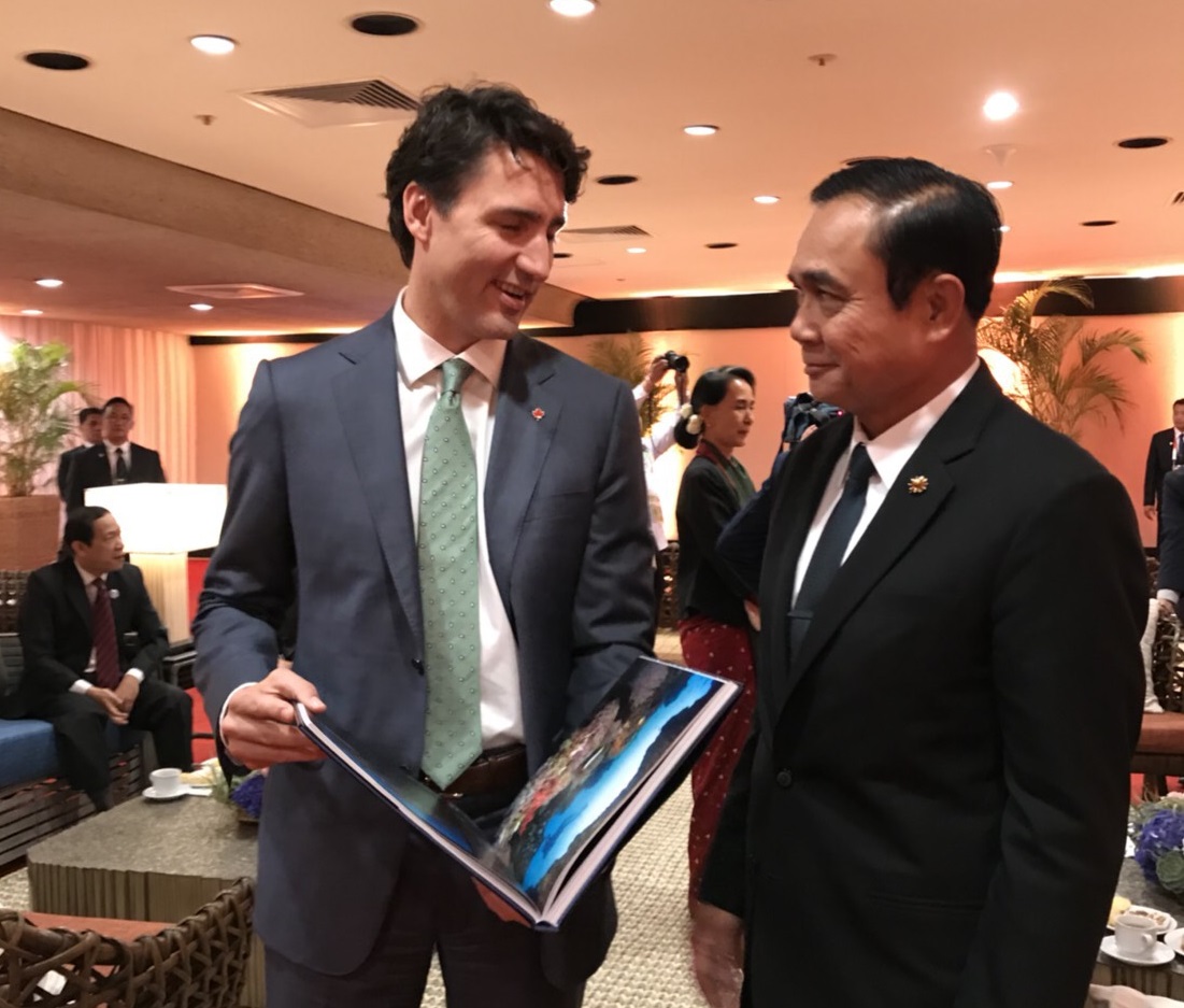 ยิ้มเขิน! “บิ๊กตู่” คุย “จัสติน ทรูโด” เผยเคยมาเที่ยวเมืองไทย ประทับใจความสวยงาม