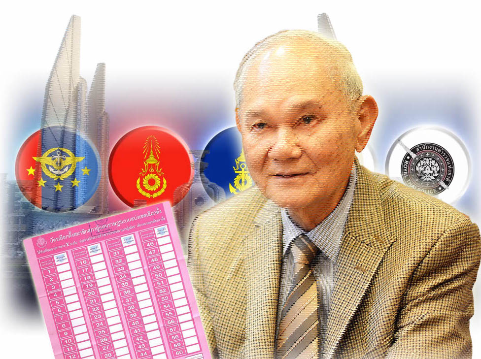 “มีชัย” กางตำรารัฐธรรมนูญ เปิดช่อง คสช.หนุนพรรคทหาร