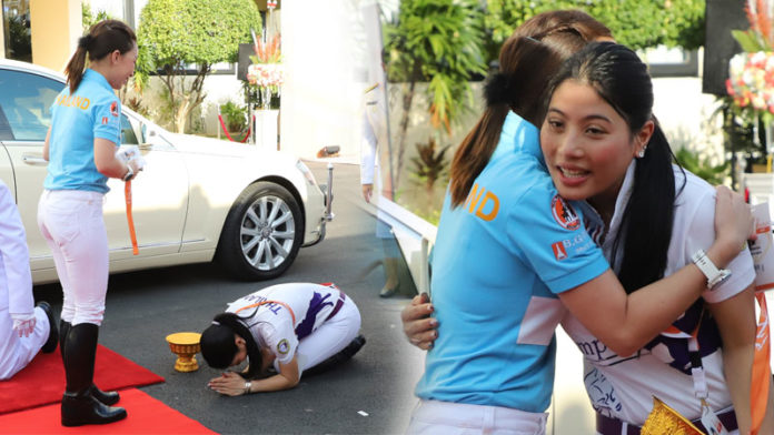 ปีติ “พระองค์หญิงสิริวัณณวรีฯ” ทรงกราบพระบาท “พระองค์ภา” ในพิธีเปิดการแข่งขันขี่ม้าปริ๊นเซสคัพ