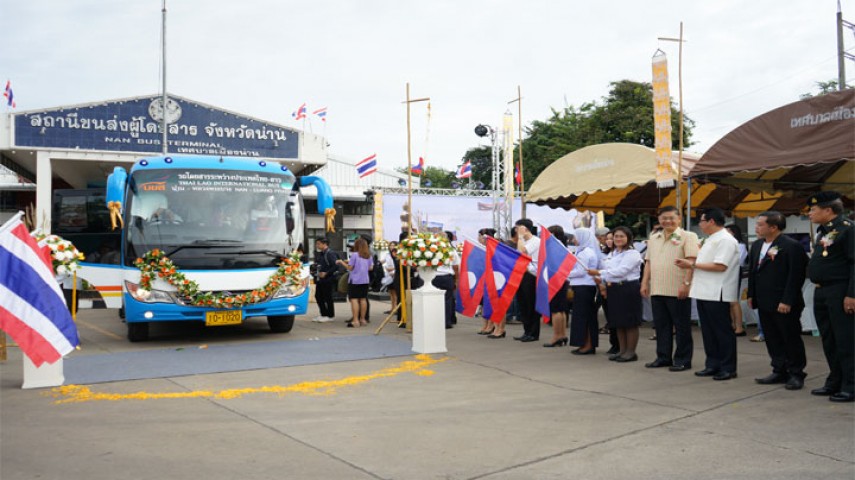 บขส.เปิดบริการเส้นทางเดินทางตรงน่าน-ไซยะบุรี-หลวงพระบาง ระยะทาง 373 กม.
