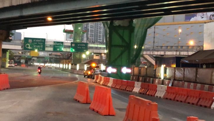 เปลี่ยนแผน! ซ่อมสะพานข้ามแยกลาดพร้าวเปิดจราจรชั่วคราว ก่อนซ่อมอีกครั้งสี่ทุ่มถึงตีห้า