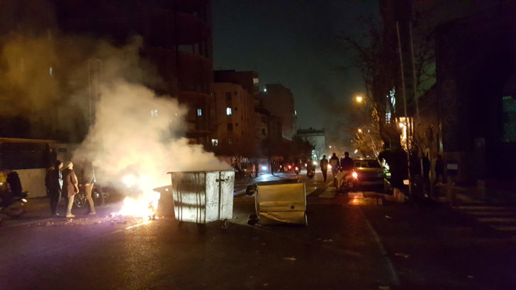People protest in Tehran