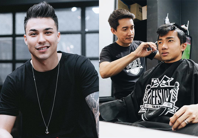 OFFSIDE Barbers ร้านตัดผมเสริมหล่อนักเตะ