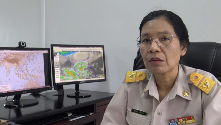 ศูนย์อุตุฯใต้ฝั่งตะวันออกชี้ “เทมบิน” เคลื่อนตัวลงอ่าวไทย คลื่นลมแรง ฝนตกหนัก 4 จังหวัด