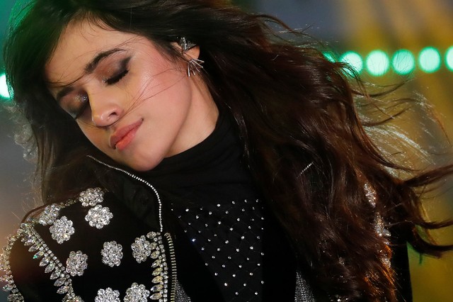 Camila Cabello performs during New Year's eve celebrations in Times Square in New York City