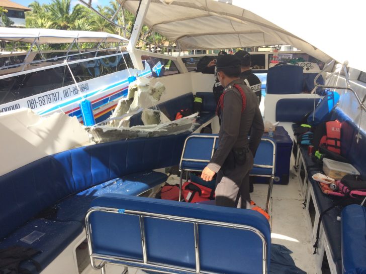 เร่งตรวจสอบสภาพเรือสปีดโบ๊ท 2 ลำหาสาเหตุเรือชนกลางร่องน้ำภูเก็ต