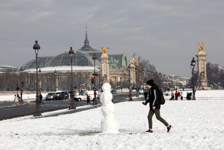 FRANCE-WEATHER-SNOW