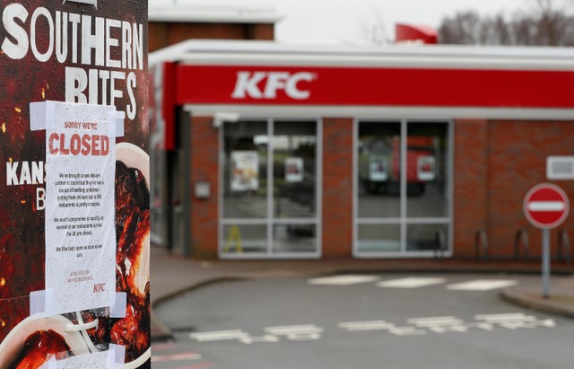 “เคเอฟซี” ปิดบริการเกินครึ่ง! ในสหราชอาณาจักร หลังเจอปัญหาขาดแคลนไก่