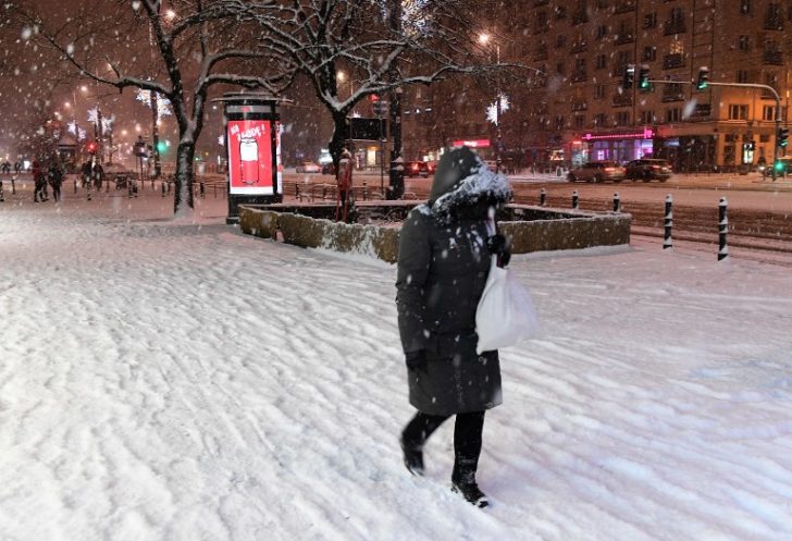 POLAND-WEATHER-SNOW