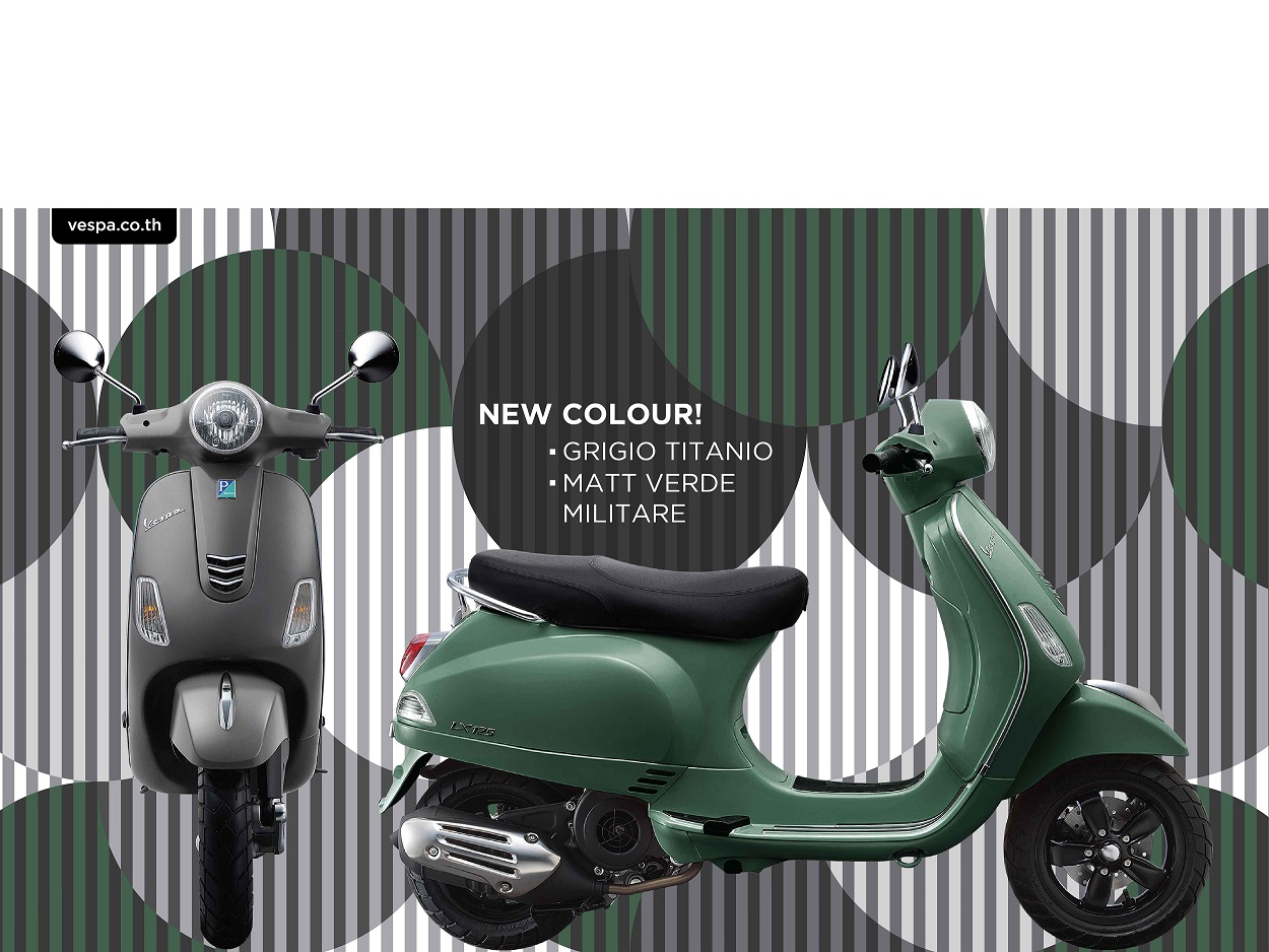 เวสป้า LX 125 i-Get Matt Series  สัมผัสของจริงได้ในงานมอเตอร์โชว์