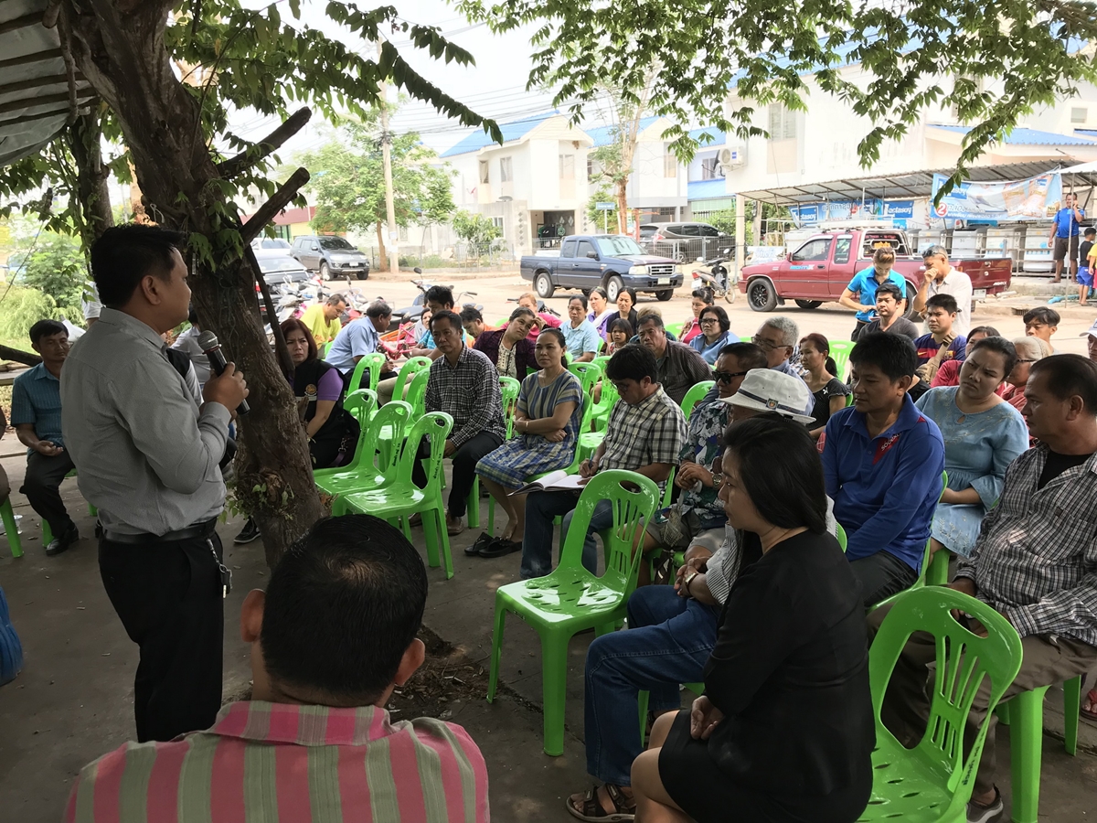 กปภ.หนองคาย เร่งชี้แจงชาวบ้าน 400 หลังคาเรือนบ้านการเคหะฯน้ำไม่ไหล