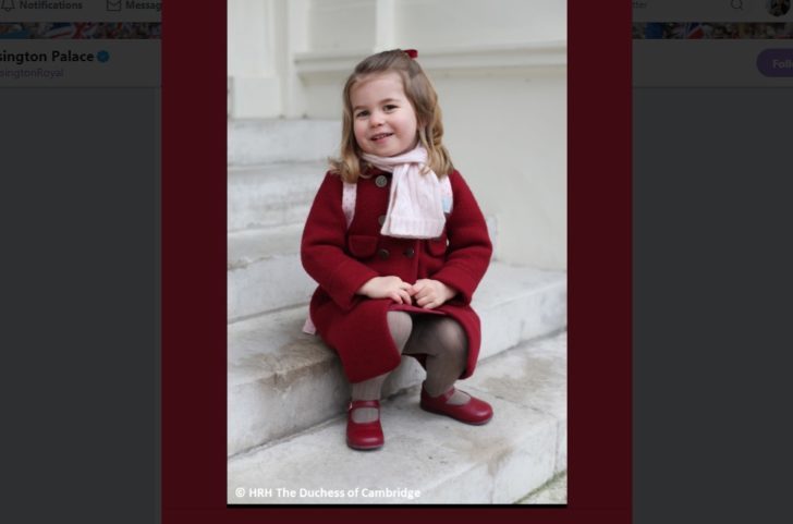 charlotte-728x481 พระราชวังเคนซิงตัน เผยพระรูปเจ้าหญิงชาร์ล็อตต์ เนื่องในวันคล้ายวันประสูติ พระชันษา 3 ปี