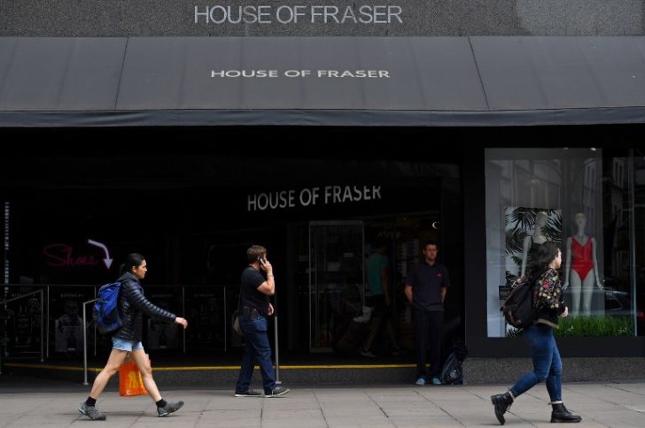 BRITAIN-CHINA-RETAIL-BUSINESS-HOUSE OF FRASER
