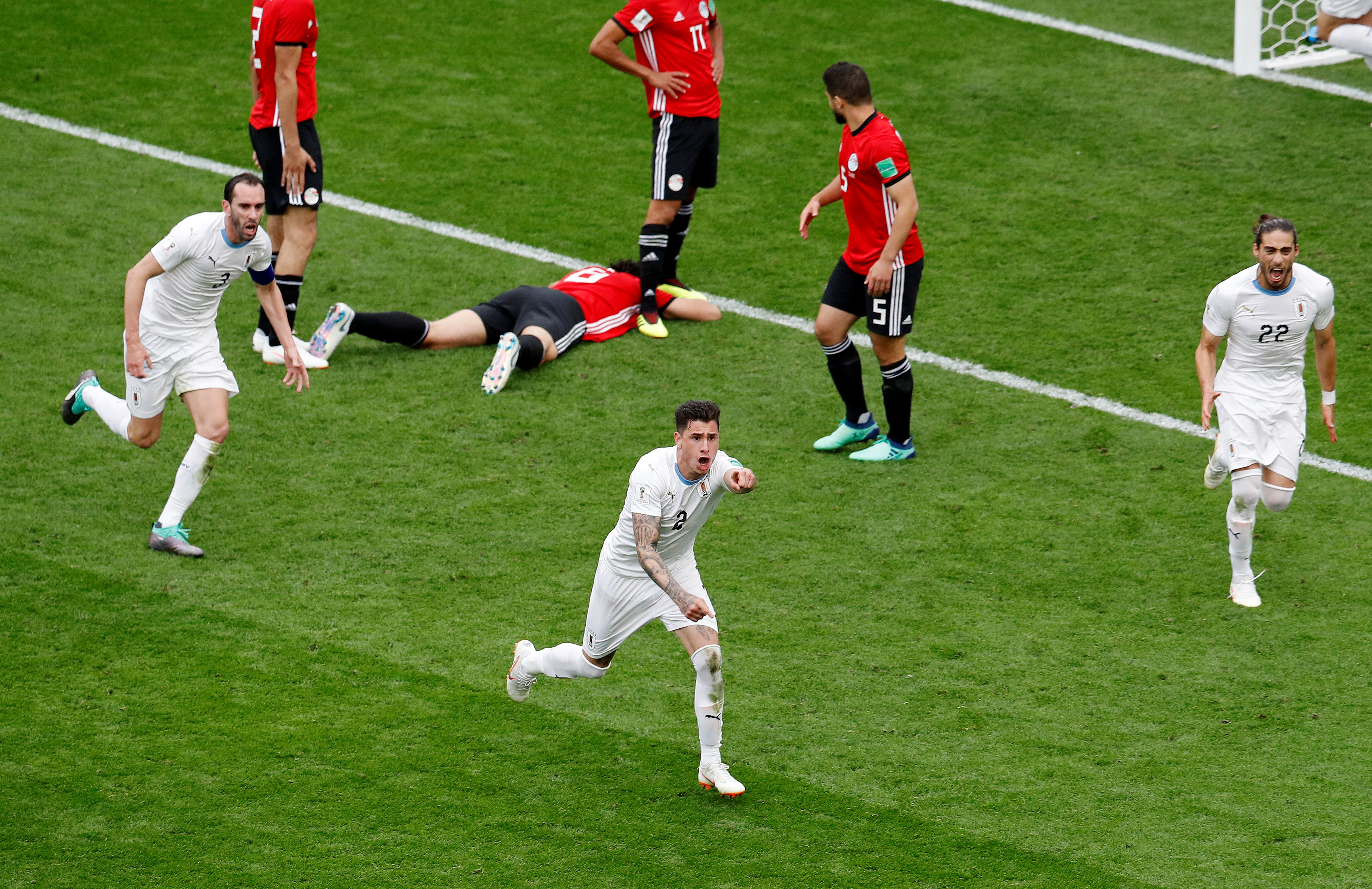 มัมมี่ต้านไม่อยู่! “คิมิเนซ” โขกท้ายเกม พา อุรุกวัย เฉือน อียิปต์ 1-0