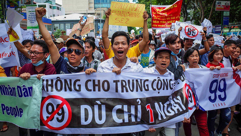 กระแสต่อต้าน “นักลงทุนจีน” สะเทือนแผนปั้นเขตเศรษฐกิจเวียดนาม