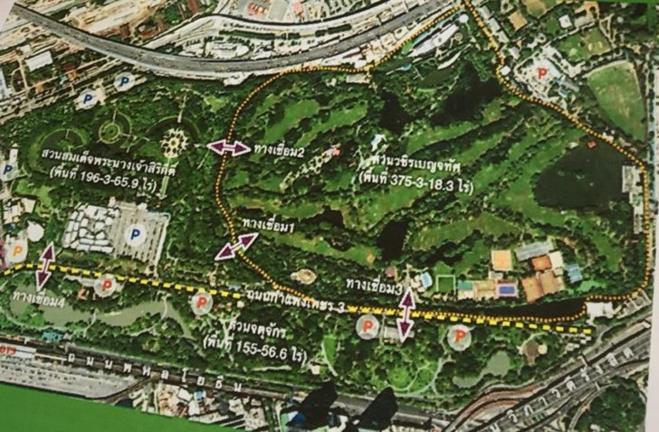 จตุจักร แผนที่เชื่อม3สวน ปิดถาวร ถ.กำแพงเพชร 3 เชื่อม 3 สวน เป็น ‘อุทยานสวนจตุจักร’