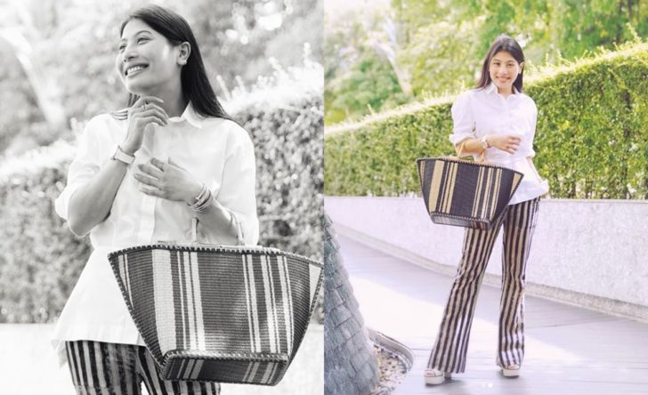 พระองค์หญิงฯ ทรงถือ “กระเป๋าสานเสื่อกก” ทรงนำภูมิปัญญาไทยหรูหราทันสมัย