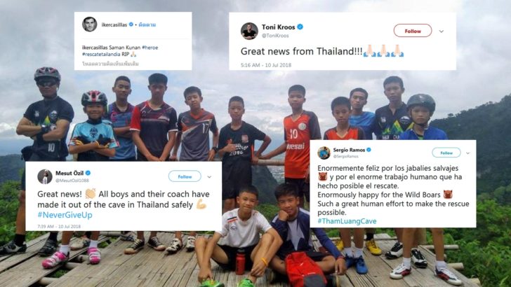 นักเตะระดับโลกส่งกำลังใจ’หมูป่าอะคาเดมี’ สโมสรฟุตบอลชื่อดังเชิญร่วมฝึกซ้อม