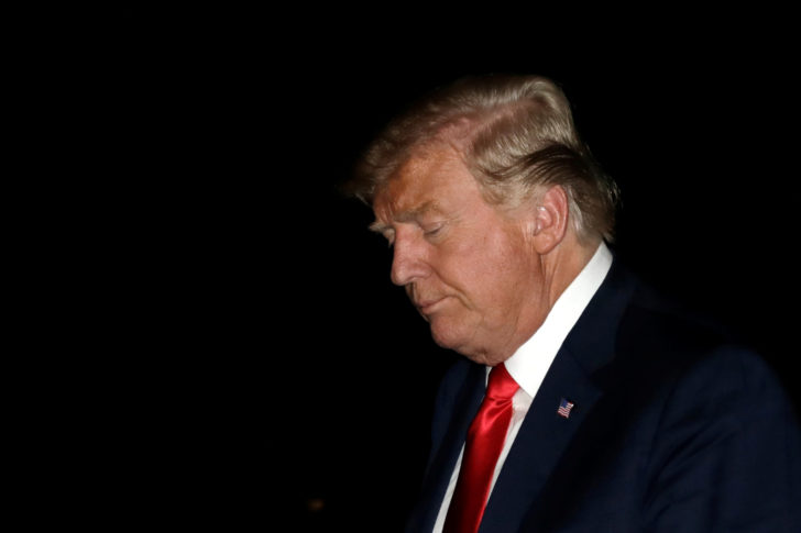 President Donald Trump returns to the White House