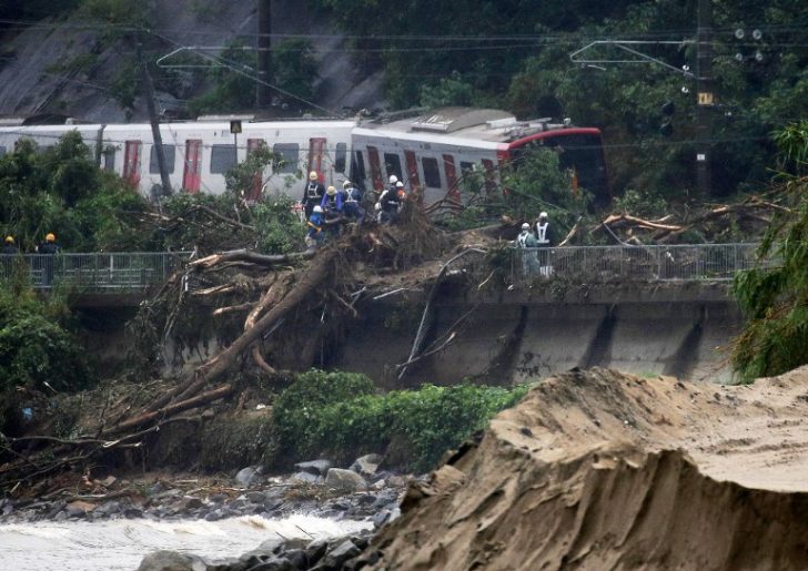 JAPAN-WEATHER-RAIN-FLOOD-LANDSLIDE-TOLL