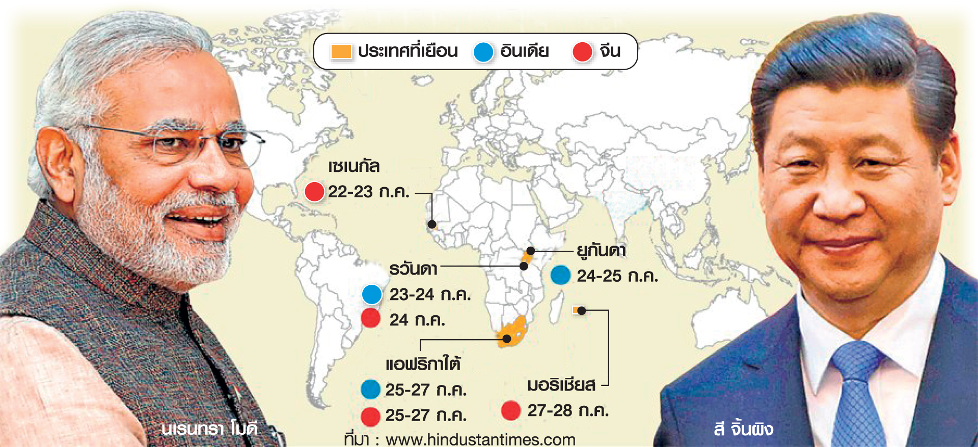 ‘จีน-อินเดีย’ รุมจีบแอฟริกา เปิดศึกชิง ‘เจ้าแห่งภูมิภาค’