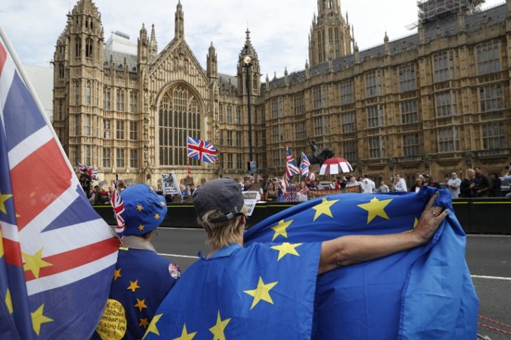 BRITAIN-EU-POLITICS-PROTEST-BREXIT