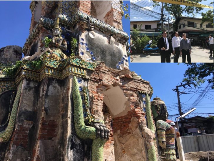 “กรมศิลป์” ระดมวิศวกรหาแนวทางค้ำเจดีย์วัดพระยาทำฯ ก่อนปฏิสังขรณ์ไม่ให้พังกว่านี้