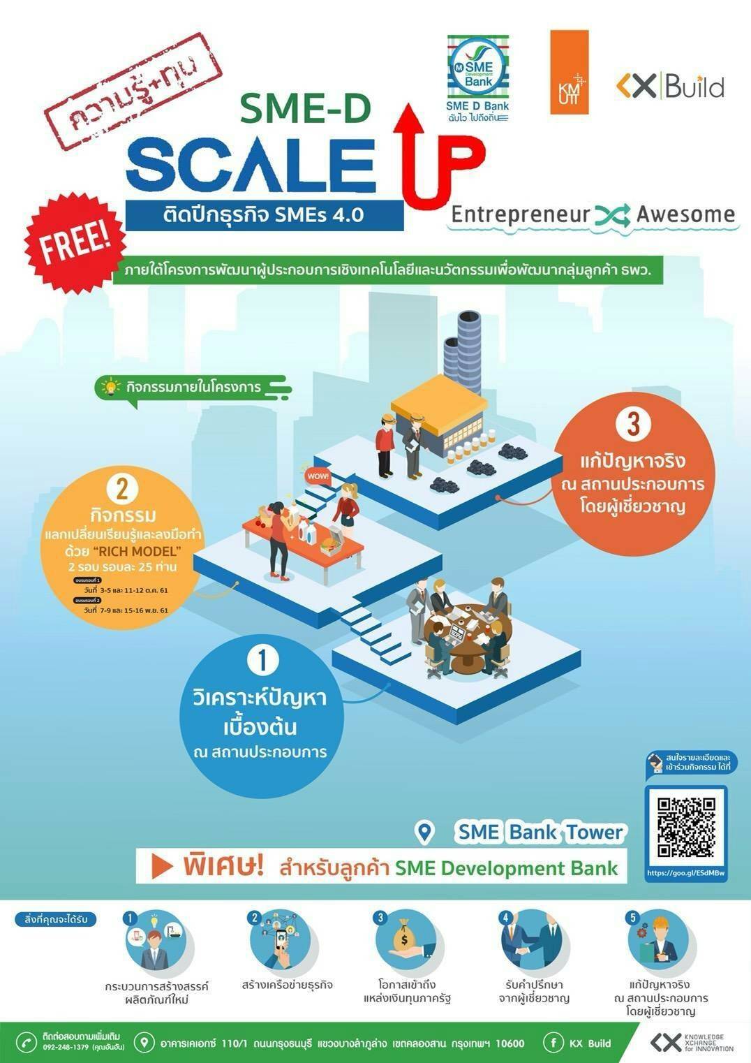 SME Development Bank ชูหลักสูตร SME-D Scaleup จับมือมจธ.ติดปีกธุรกิจSMEs4.0ด้วยเทคโนโลยีนวัตกรรม