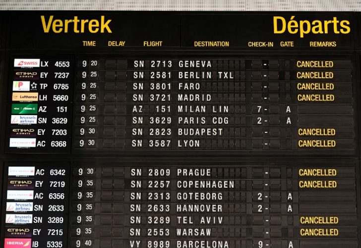 BELGIUM-ECONOMY-AVIATION-STRIKE