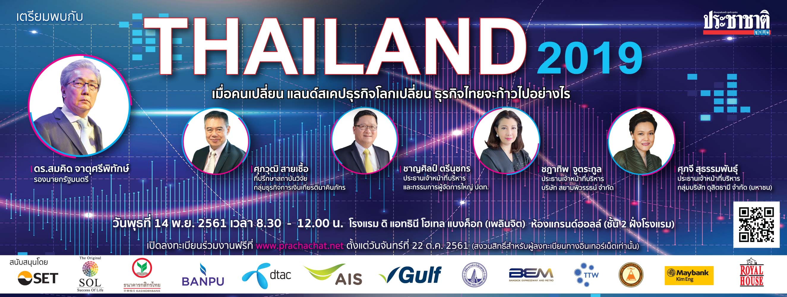 “THAILAND 2019 เมื่อคนเปลี่ยน แลนด์สเคปธุรกิจโลกเปลี่ยน ธุรกิจไทยจะก้าวไปอย่างไร”
