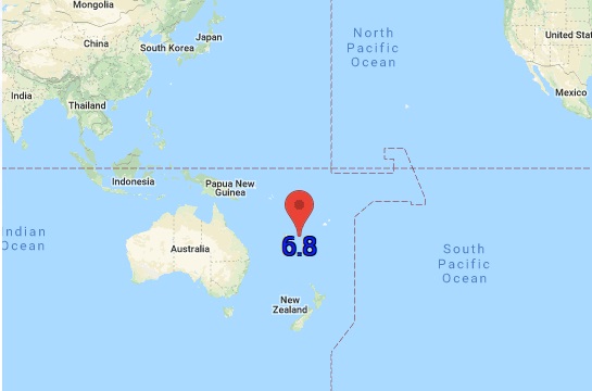 แผ่นดินไหวขนาด 6.8 หมู่เกาะ Loyalty Islands