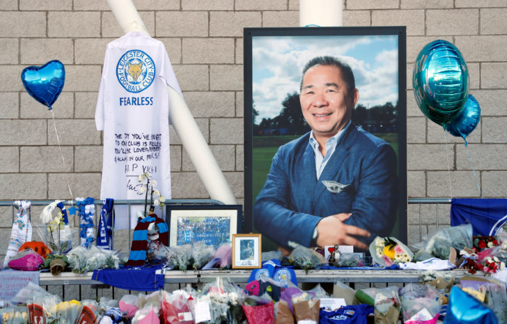 Leicester City mourn and honour the victims of the helicopter crash