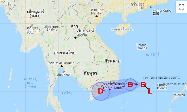 กรมอุตุฯออกประกาศเตือนภัย “พายุดีเปรสชันบริเวณทะเลจีนใต้” ทำฝนตกหนักหลายจว.