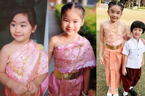 ชมความน่ารักเหล่าลูกดาราใส่ชุดไทยวันลอยกระทง