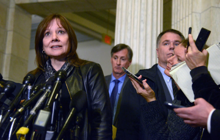 GM CEO Mary T. Barra visits Ohio Senators on Capitol Hill