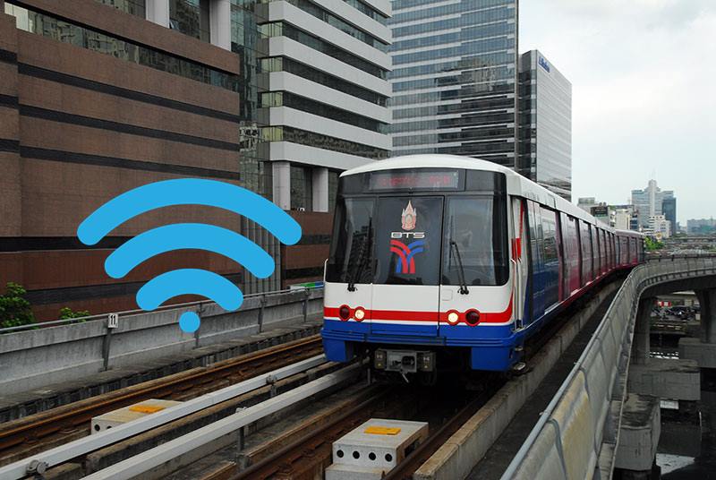 “รถไฟฟ้าบีทีเอส” มอบของขวัญปีใหม่คนกรุงเปิดบริการฟรีอินเตอร์เน็ต 30 สถานี