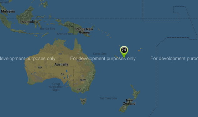 แผ่นดินไหว Southeast of Loyalty Islands ขนาด 7.5 ลึก 10 กม.