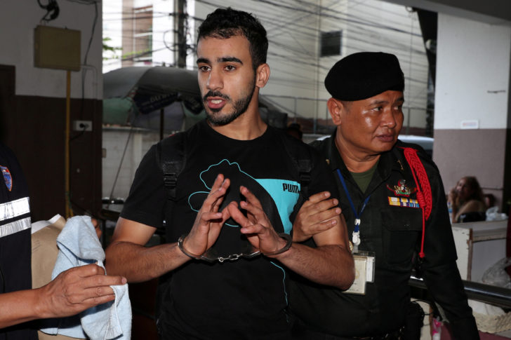 FILE PHOTO: Former Bahrain soccer player Hakeem Al Araibi, who holds a refugee status in Australia, at court in Bangkok, Thailand Dec 11, 2018