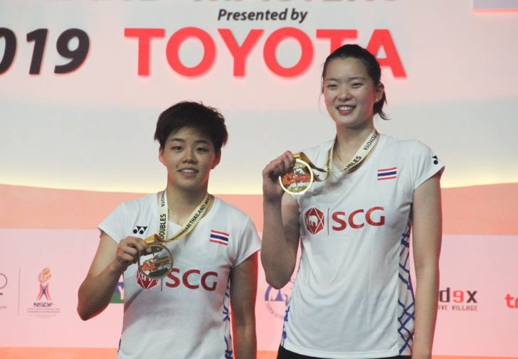 ‘เอิร์ธ-ปอป้อ’ผงาดแชมป์หญิงคู่ ปรินเซส สิริวัณณวรี  ไทยแลนด์ มาสเตอร์ส