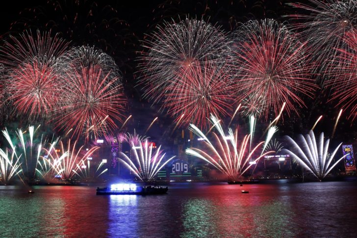 Hong Kong New Year ประมวลภาพทั่วโลกฉลองใหญ่เข้าสู่ปีใหม่ 2019