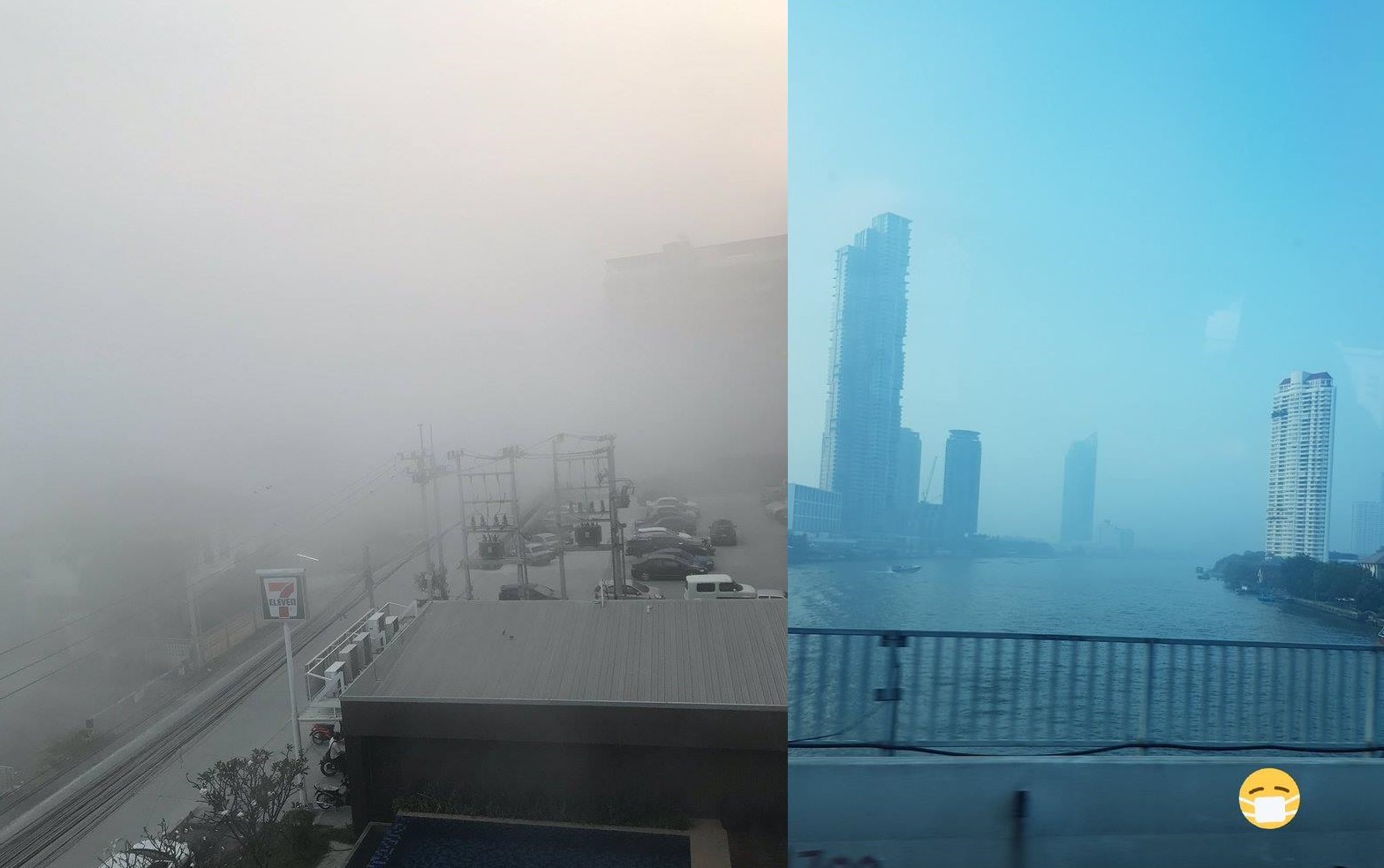 หนาจนคล้ายหมอก! ประมวลภาพ “ฝุ่นละอองกรุงเทพ” จากโซเชียล ปชช.ถามหามาตรการแก้ไขจากรัฐ