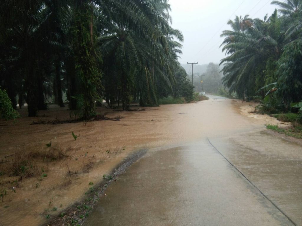 จับตาฝนถล่มชุมพรหนัก น้ำล้นตลิ่ง คลื่นยกตัวสูง